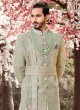 Royal Look Designer Pista Green Sherwani